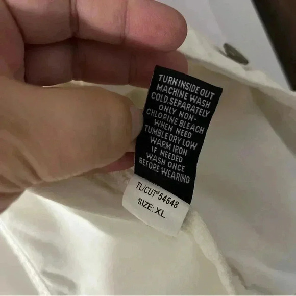 Prosperity Women’s XL White Jean Jacket | Stretch Lightweight Mid-Length - Picture 8 of 13